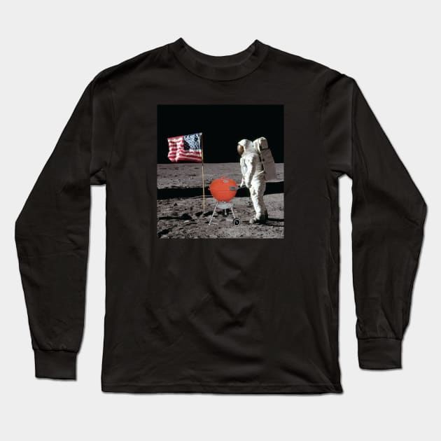 Weber Statesman on the Moon Long Sleeve T-Shirt by zavod44